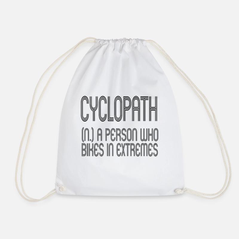 cyclopath - Drawstring Bag - white