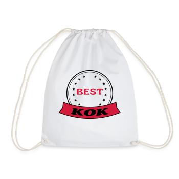 Best kok - Turnbeutel - Weiß - Vorne