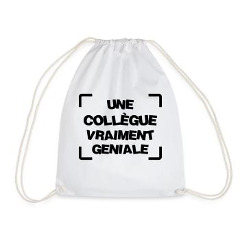 Collègue / Bureau / Travail / Collegue Entreprise - Sac de sport léger - blanc - Devant