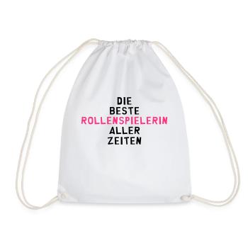 Rollenspieler Rollenspiel Spiel MMORPG Gaming Geek - Turnbeutel - Weiß - Vorne