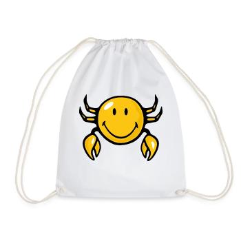 Smiley Crab - Sac de sport léger - blanc - Devant