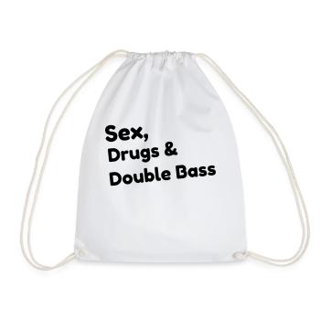 contrebasse contrebassiste Musique Musicien - Sac de sport léger - blanc - Devant