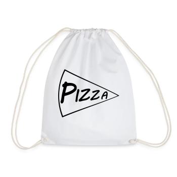 Pizza - Drawstring Bag - white - Front