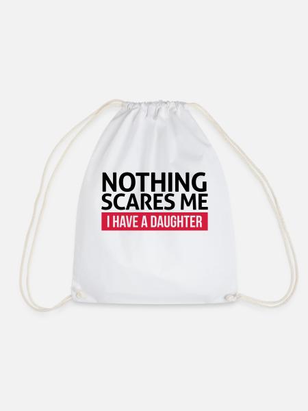 dad - Drawstring Bag - white