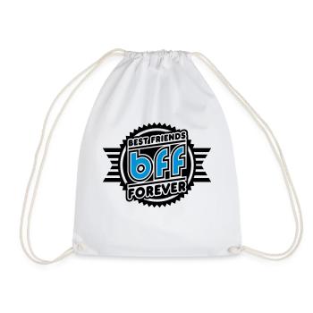 Best Friends Forever (Emblem) - Drawstring Bag - white - Front