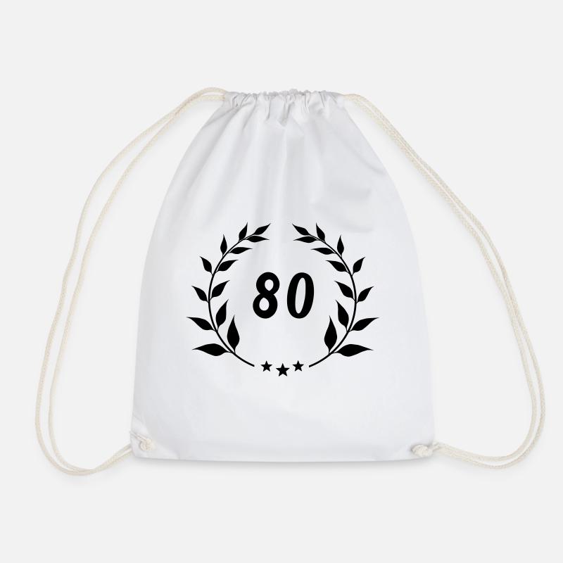 Milestone 80 - Drawstring Bag - white