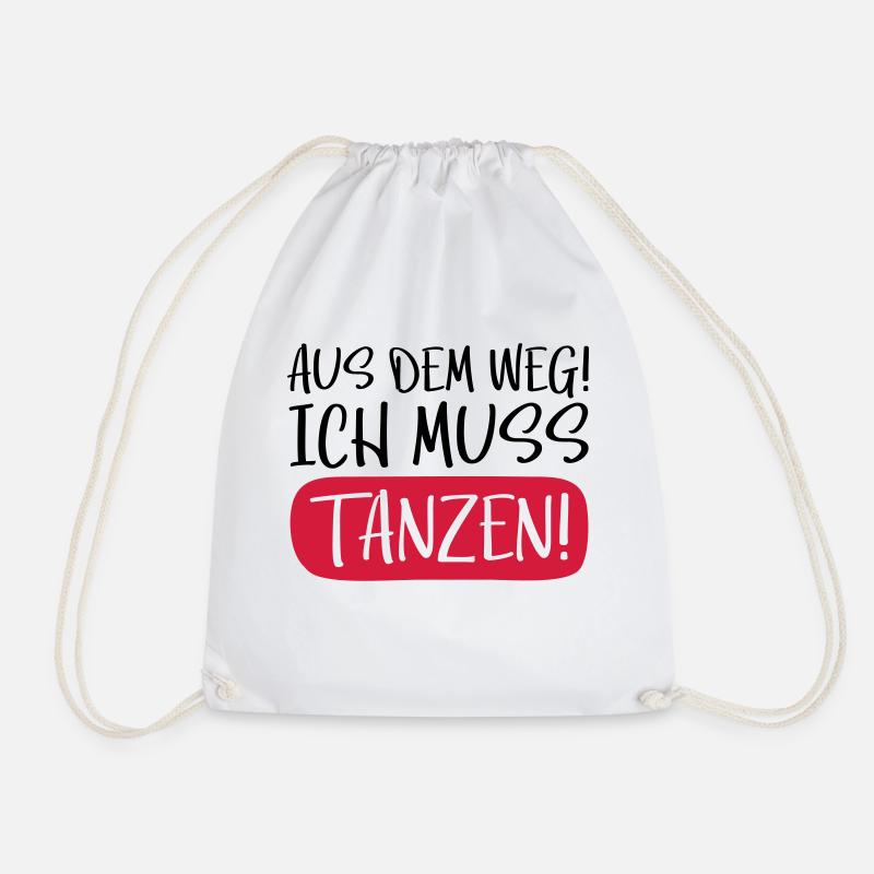 tanzen aus dem weg - Turnbeutel - Weiß