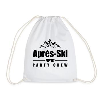 apres ski party crew - Turnbeutel - Weiß - Vorne