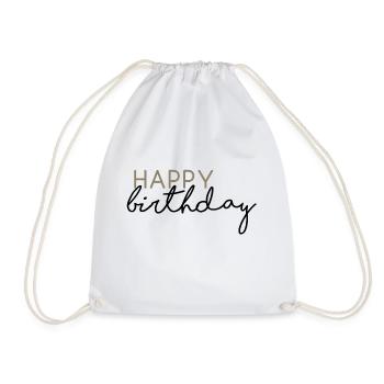 Joyeux anniversaire - Sac de sport léger - blanc - Devant