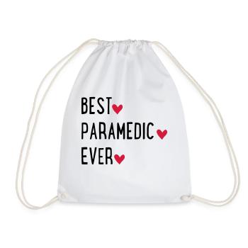 paramedic - Drawstring Bag - white - Front
