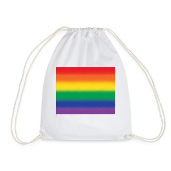 Rainbow / pride - Drawstring Bag - white - Front
