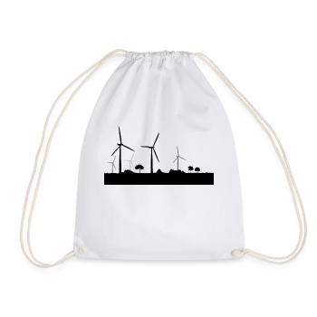 Wind energy - Drawstring Bag - white - Front