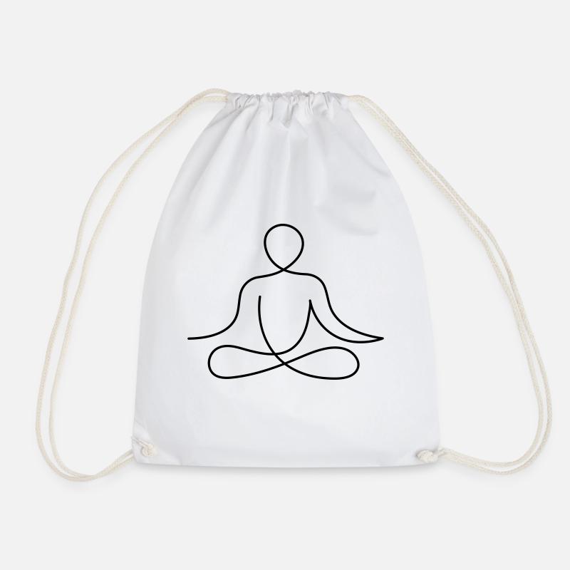Yoga - Turnbeutel - Weiß