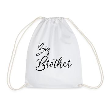 Big Brother HandWritten - Drawstring Bag - white - Front