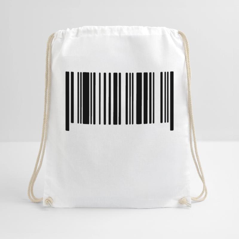 Barcode ohne Text leer Code Strichcode Vorlage Turnbeutel
