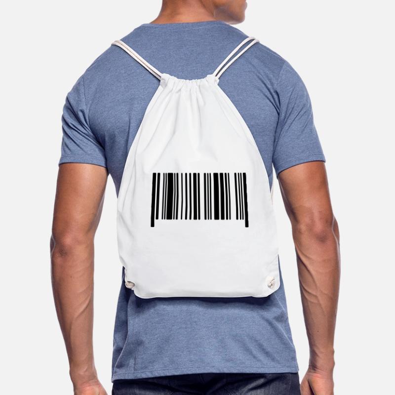 Code à barres sans texte modèle de code à barres de code vierge Sac de sport léger