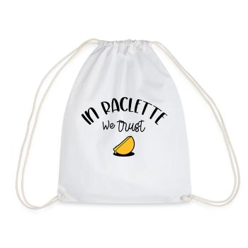 In Raclette We Trust - Drawstring Bag - white - Front