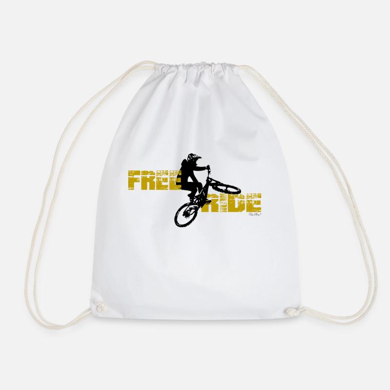 Free Ride MTB - Drawstring Bag - white