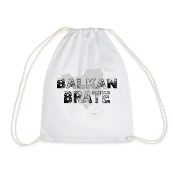 Balkan Brate Yugoslavia ex yu - Drawstring Bag - white - Front