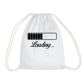Loading - Drawstring Bag - white - Front