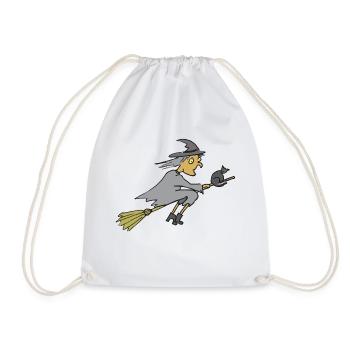 Sorcière, Halloween, sorcière - Sac de sport léger - blanc - Devant