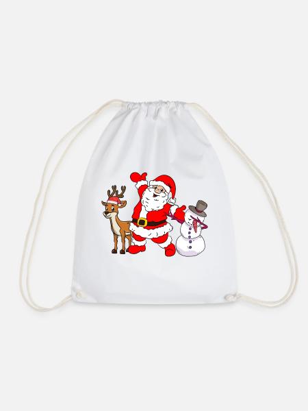 WEIHNACHTSMANN & SCHNEEMANN by The Manzanita´s - Turnbeutel - Weiß