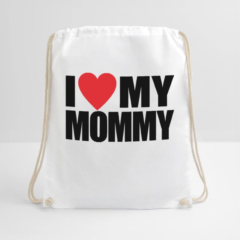 Ich liebe den Muttertag oder Valentinstag meiner Mama Turnbeutel