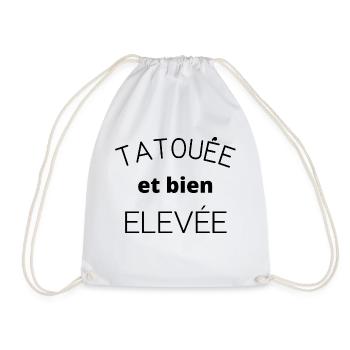 tatouée et bien élevée - Sac de sport léger - blanc - Devant