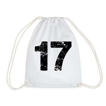 17 - Drawstring Bag - white - Front