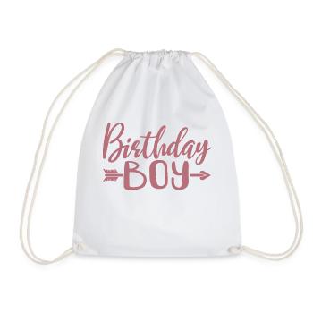 Birthday Boy - Birthday Party Gift For Kids Boys - Drawstring Bag - white - Front