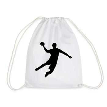 Handball - Turnbeutel - Weiß - Vorne