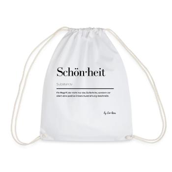 Schönheit - Turnbeutel - Weiß - Vorne