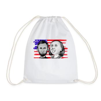 Franklin & Lincoln - Drawstring Bag - white - Front