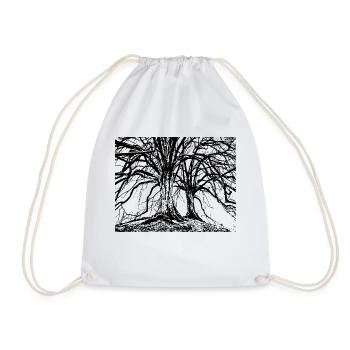 Trees - Drawstring Bag - white - Front