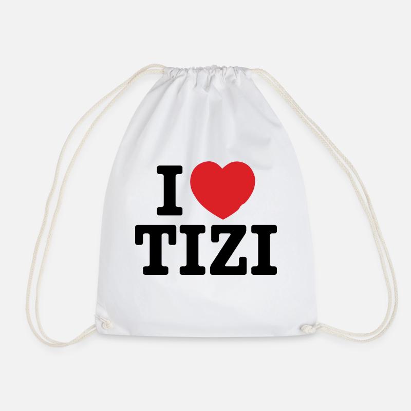 Ich liebe Tizi - Turnbeutel - Weiß