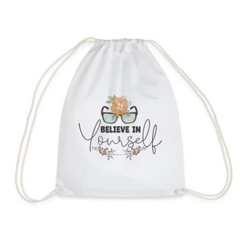 Self-Love Inspiration Energy Gift - Drawstring Bag - white - Front