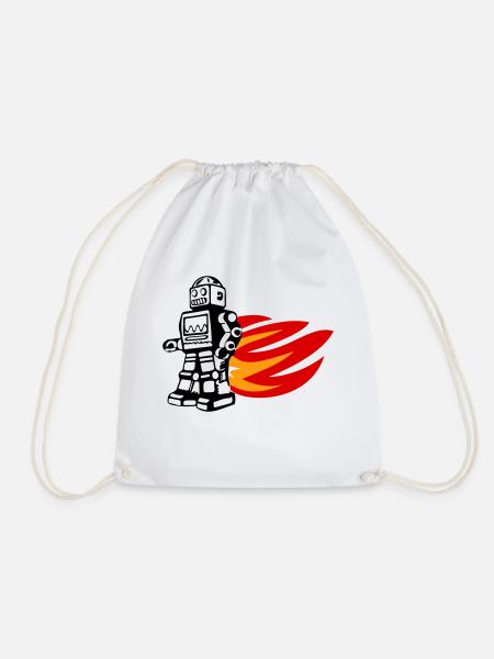 Burnout-Bot - Turnbeutel - Weiß
