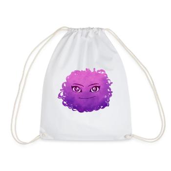 Little Pelota Monster n°11 – pink - Drawstring Bag - white - Front