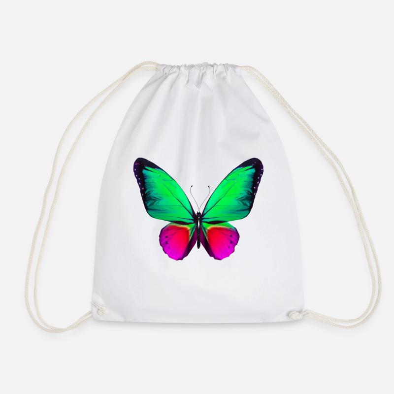 Schmetterling01 - Turnbeutel - Weiß