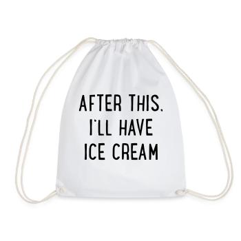 Ice - Drawstring Bag - white - Front