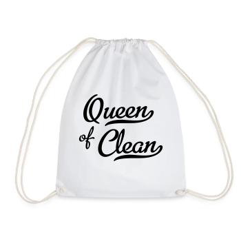 Queen of Clean - Turnbeutel - Weiß - Vorne