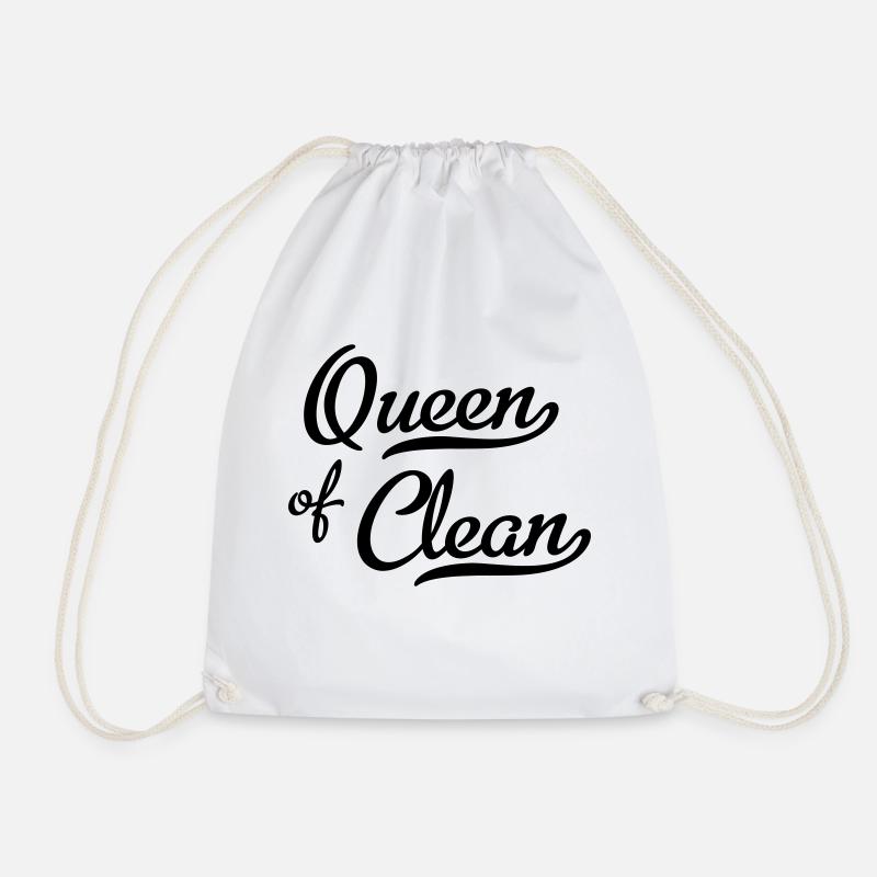 Queen of Clean - Turnbeutel - Weiß