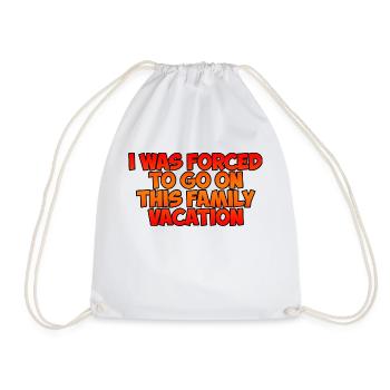J’ai été obligé de partir en vacances en famille 2 - Sac de sport léger - blanc - Devant