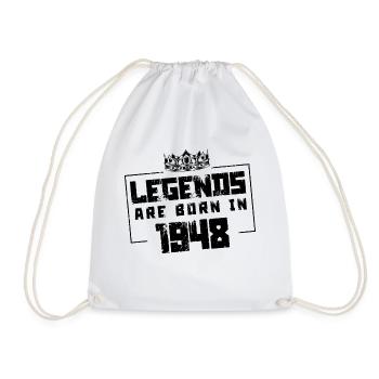 1948 Legends Born in - Drawstring Bag - white - Front