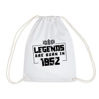 1952 Legends Born in - Drawstring Bag - white - Front