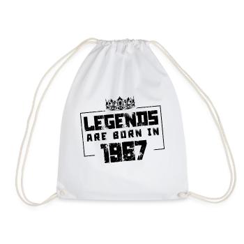 1967 legends born in - Turnbeutel - Weiß - Vorne
