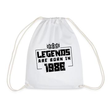 1986 Légendes nées en - Sac de sport léger - blanc - Devant