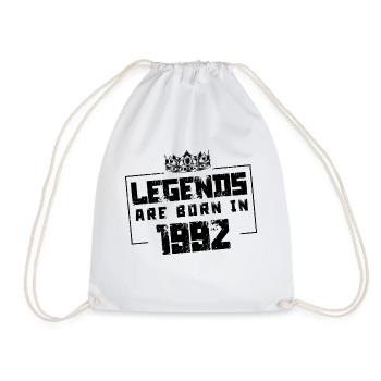 1992 legends born in - Turnbeutel - Weiß - Vorne