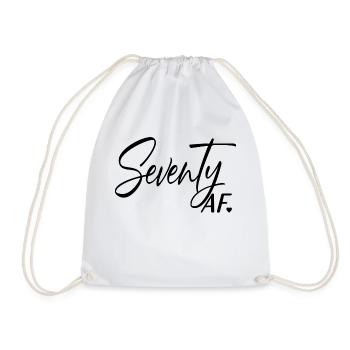 70th Birthday Men Women Anniversary 70 Years Old - Drawstring Bag - white - Front