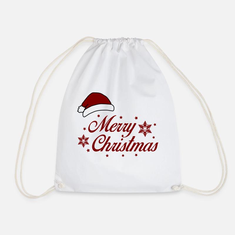 Merry Christmas - Turnbeutel - Weiß